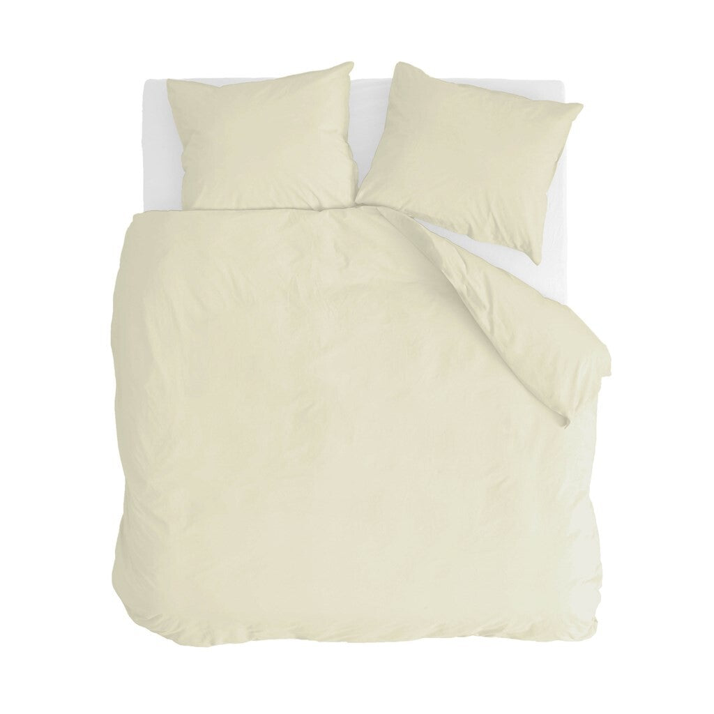 Walra - Dekbedovertrek Vintage Cotton - 240x220 cm - Geel