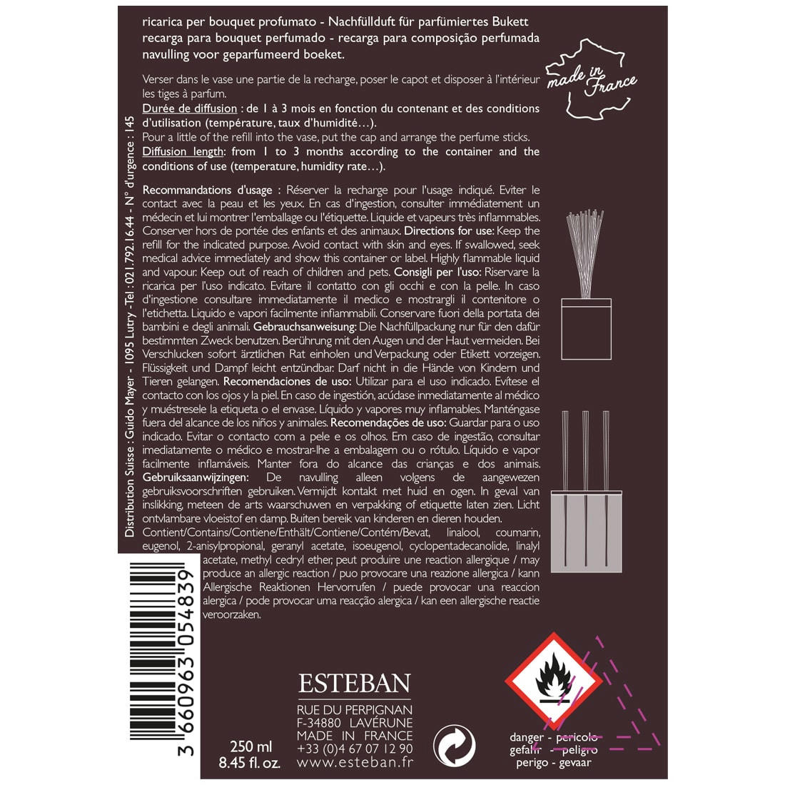 LÉGENDES D'ORIENT - Recharge bouquet 250ml