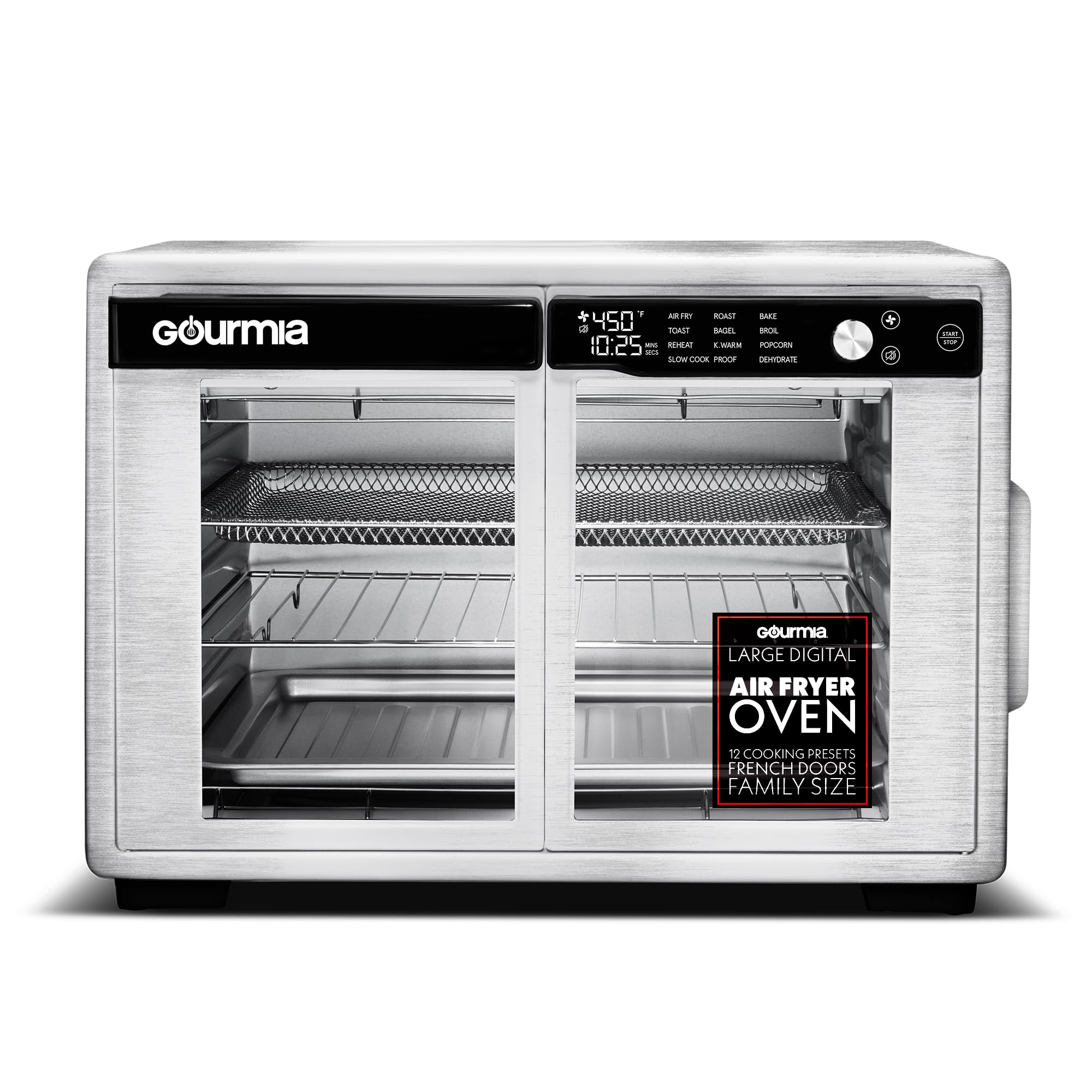 GOURMIA French Door Air Fryer Oven - 37 Qt Convection Toaster