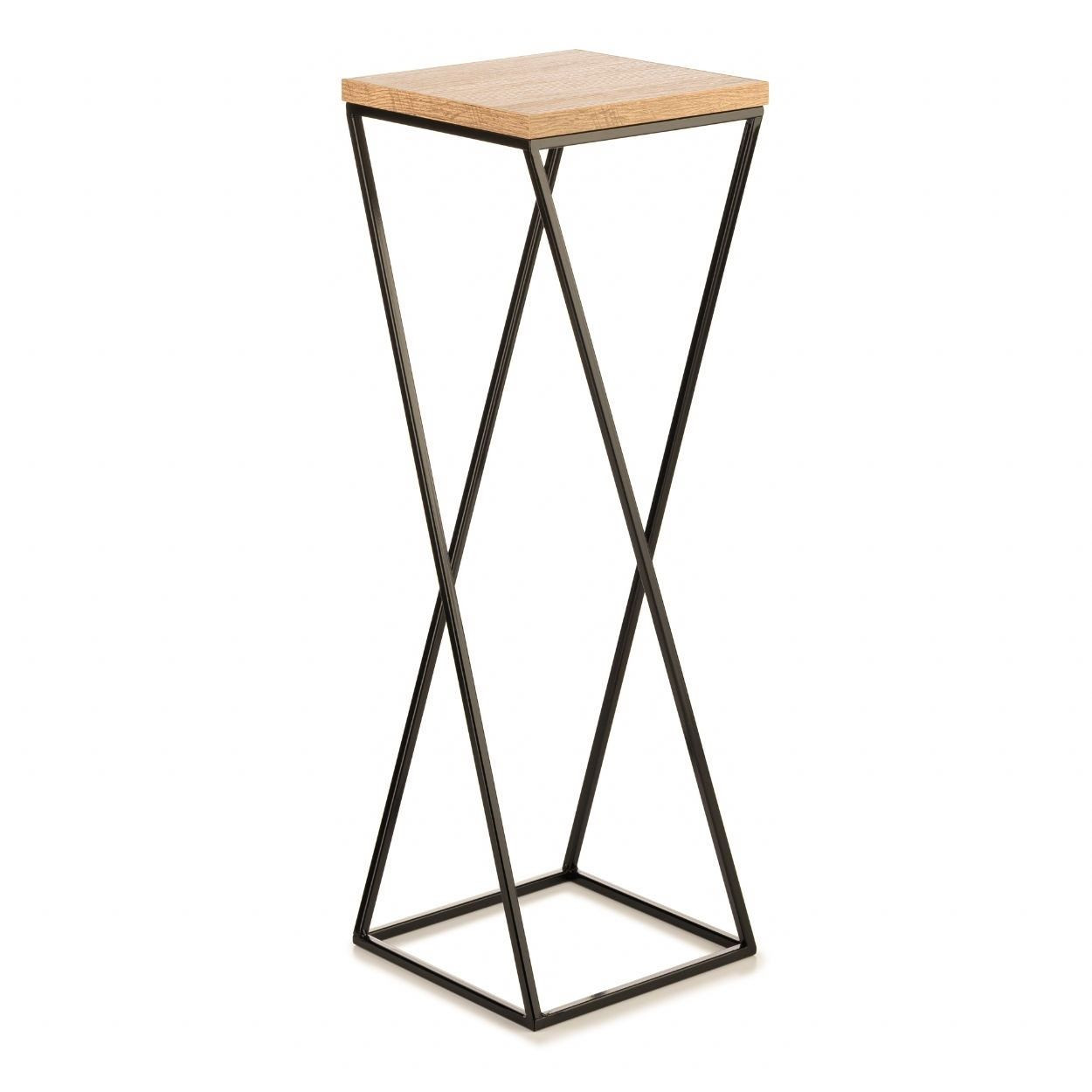 Kwietnik stojący 70 cm z blatem LOFT na kwiaty