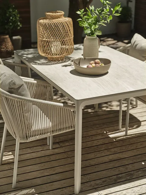 Havebord KUMLA B95xL150 beige