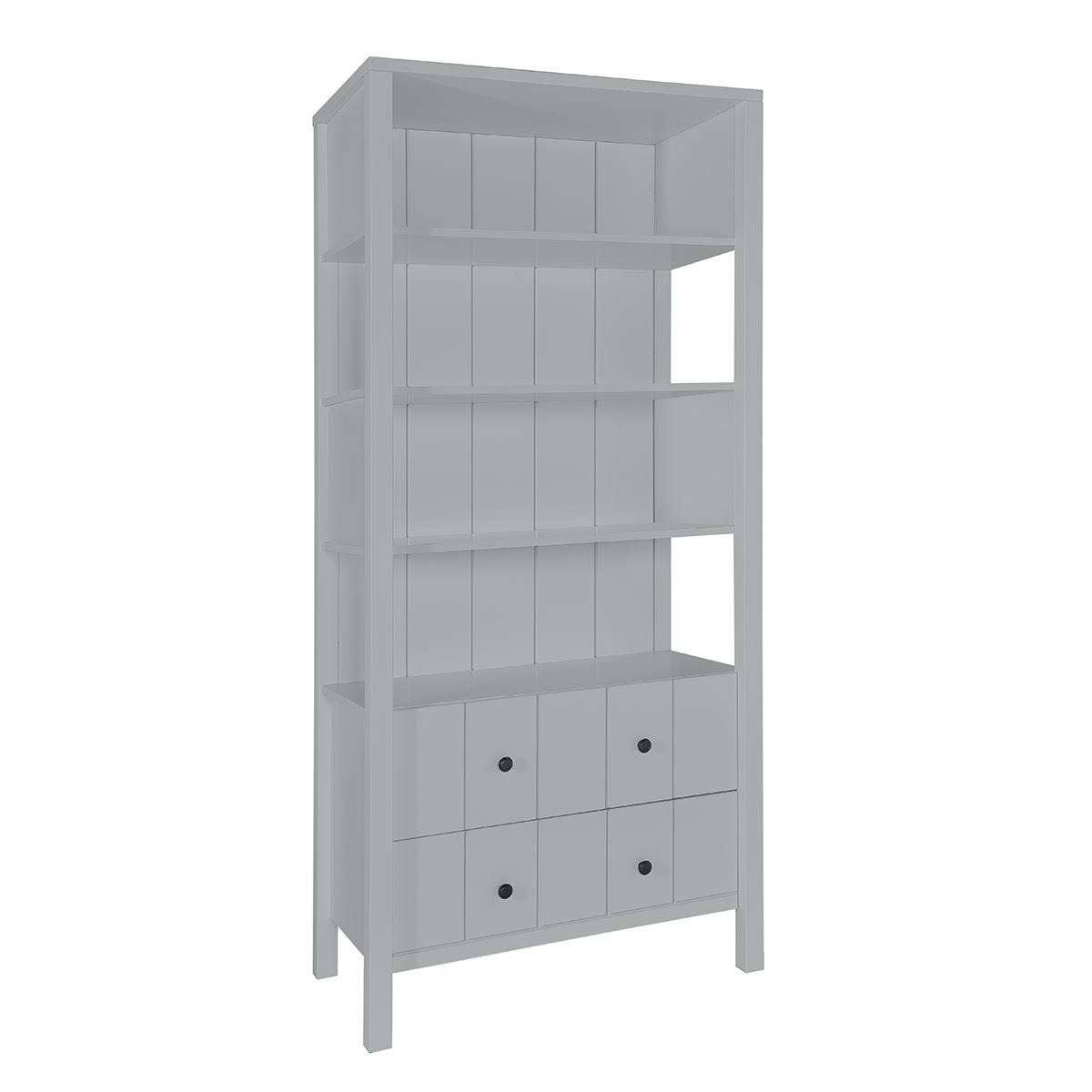 ALLPIN - Bibliothèque 2 tirois gris