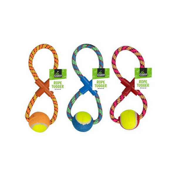 Kingdom Rope Tugger With Tennis Ball