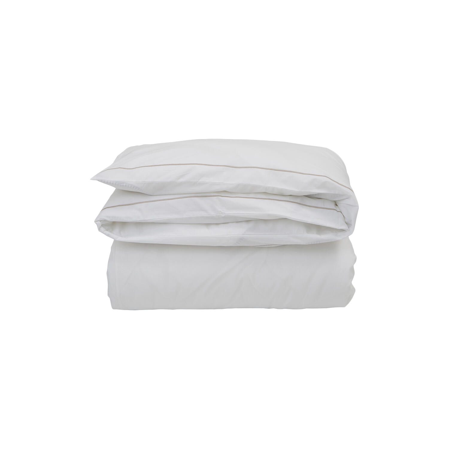 Hotel Percale dynebetr&aelig;k, white/light beige