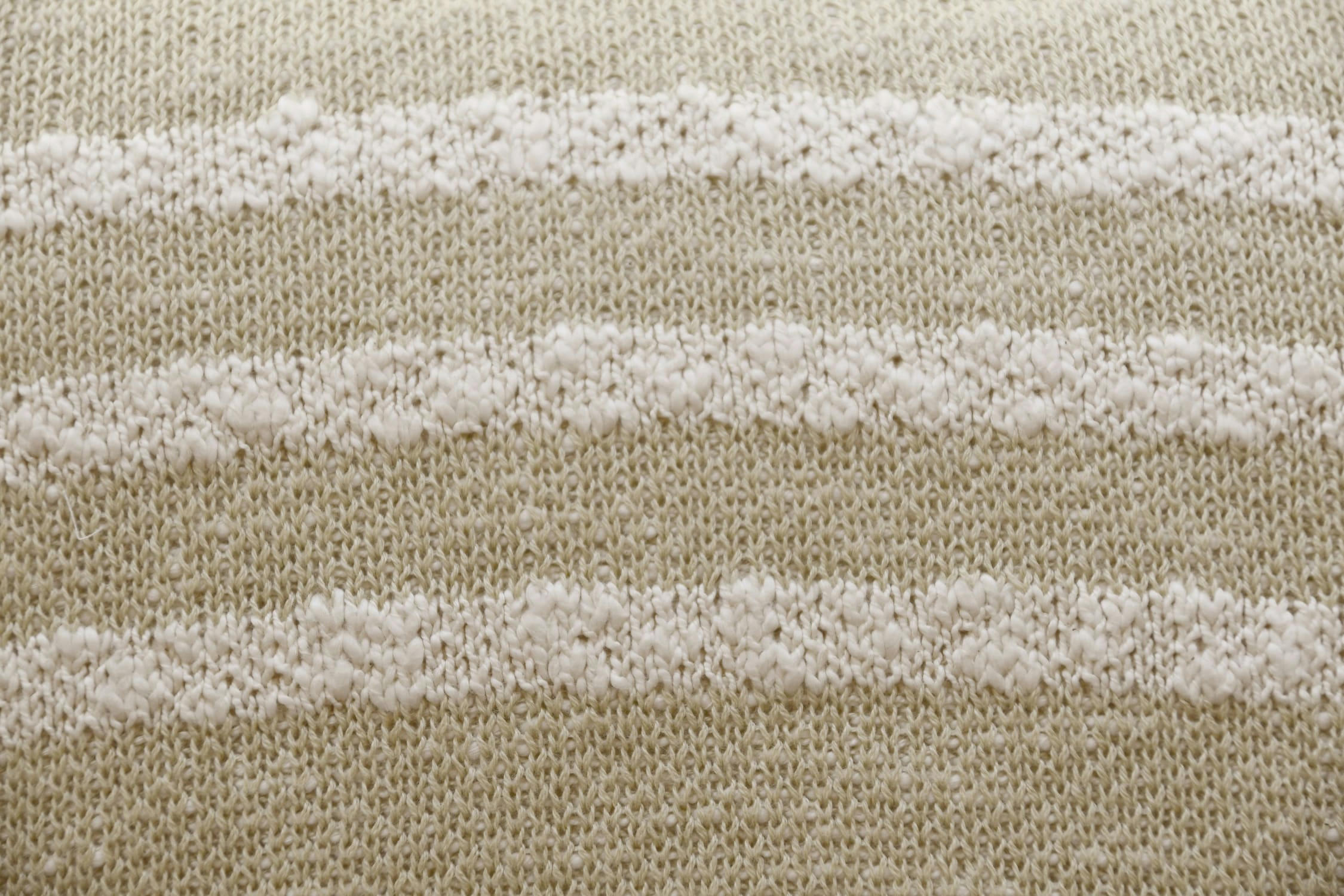 REVERSIBLE - Coussin en tricot design réversible en coton naturel 40x40