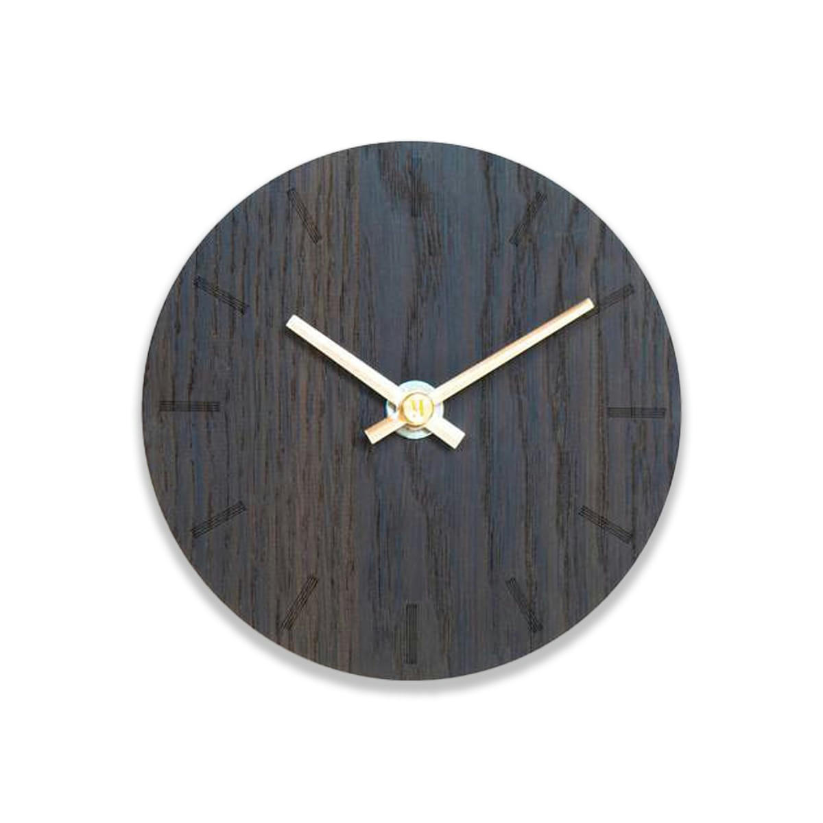 - Horloge murale en bois marron D12cm