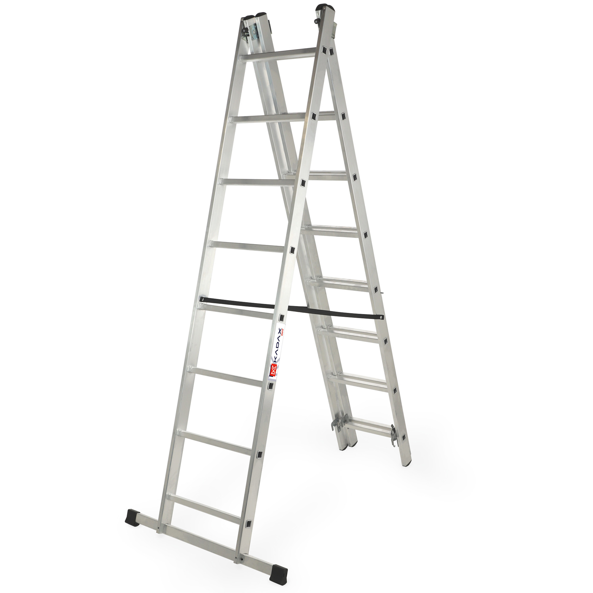 Kadax Drabina Aluminiowa 3x8 Dwustronna Składana