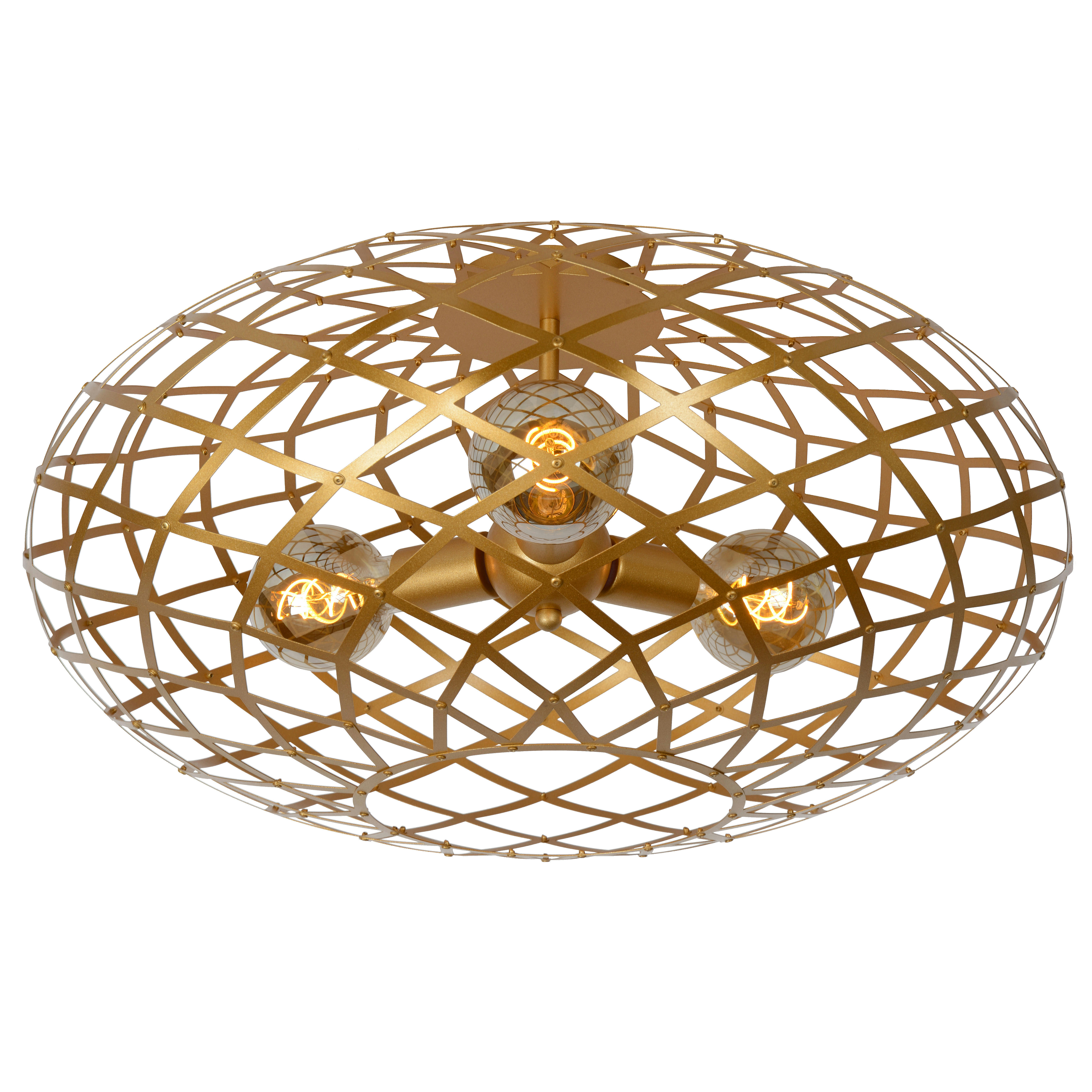 WOLFRAM - Plafonnier en métal doré