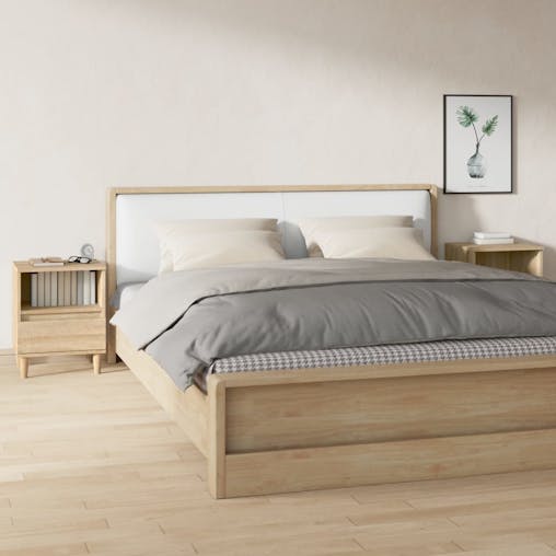 NNEVL Bedside Cabinets 2 pcs Sonoma Oak 40x35x50 cm
