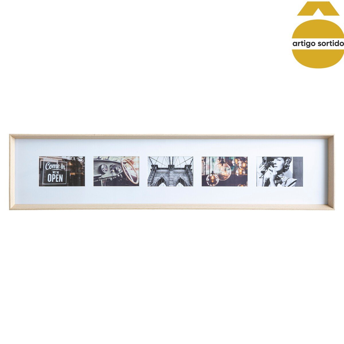 Multimoldura AXEL rectangular para 5 fotografias