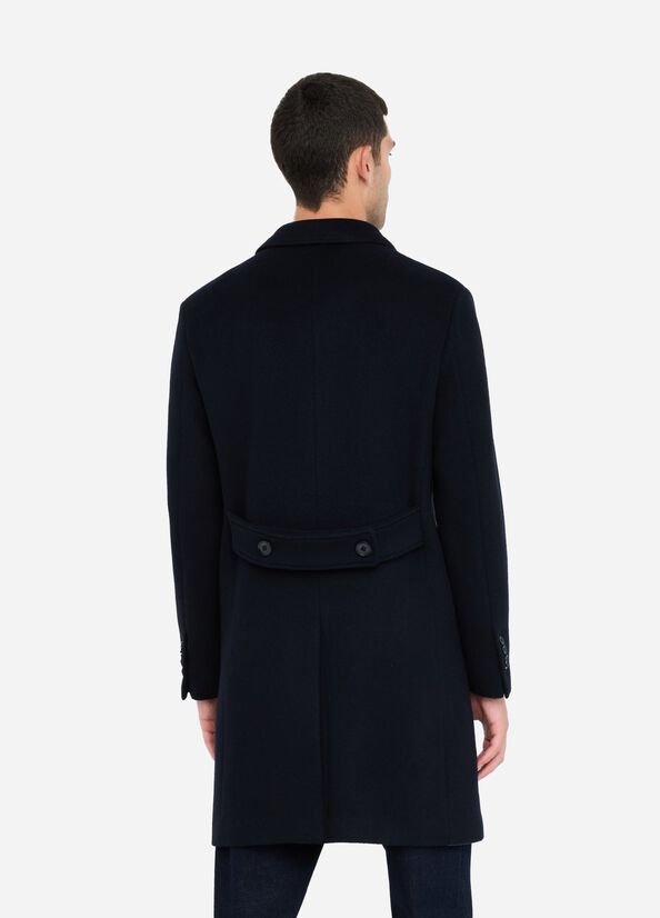 Cappotto doppiopetto in lana e cashmere