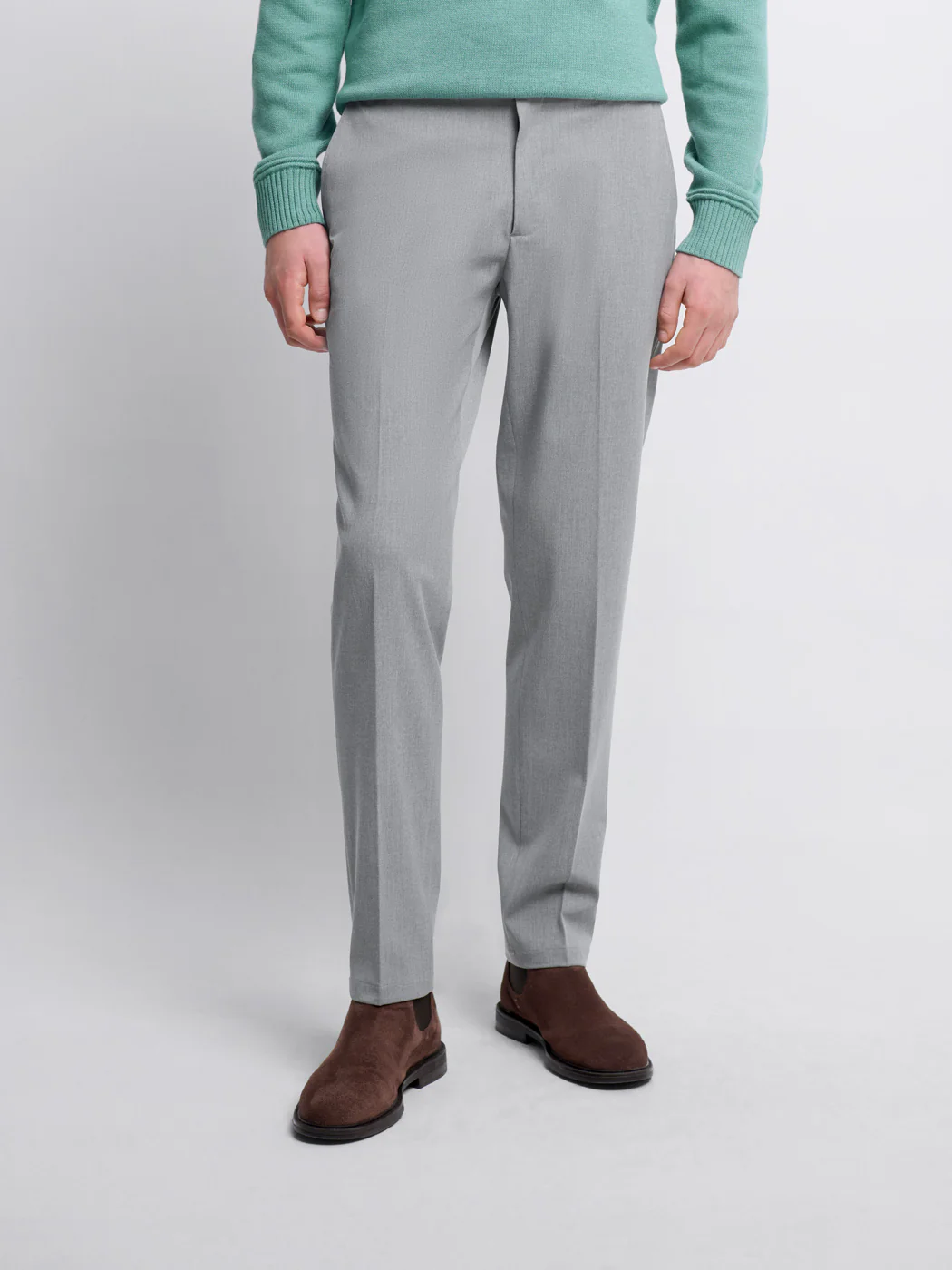 Chino taille semi-élastiquée
