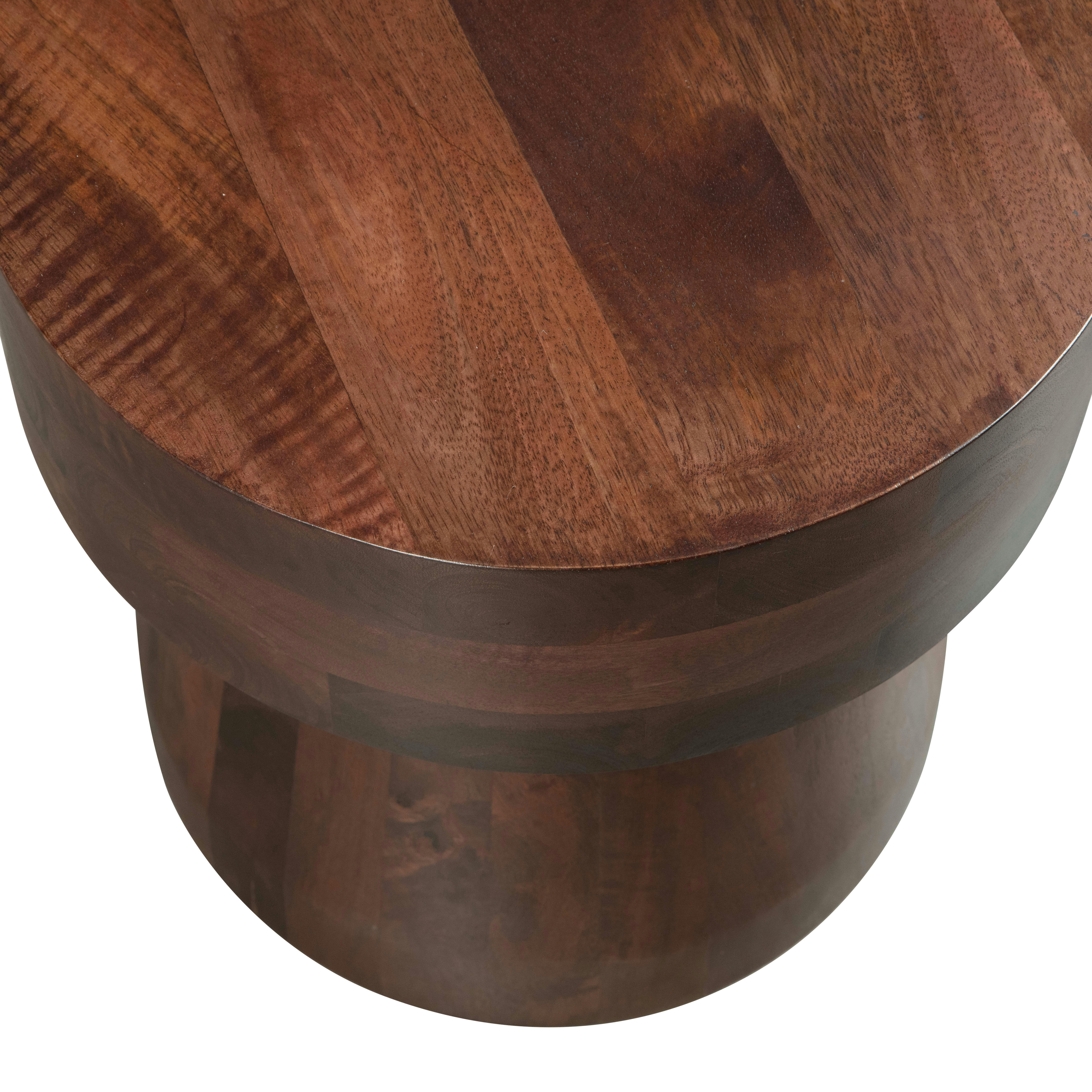 TAK - Tabouret en bois couleur noyer