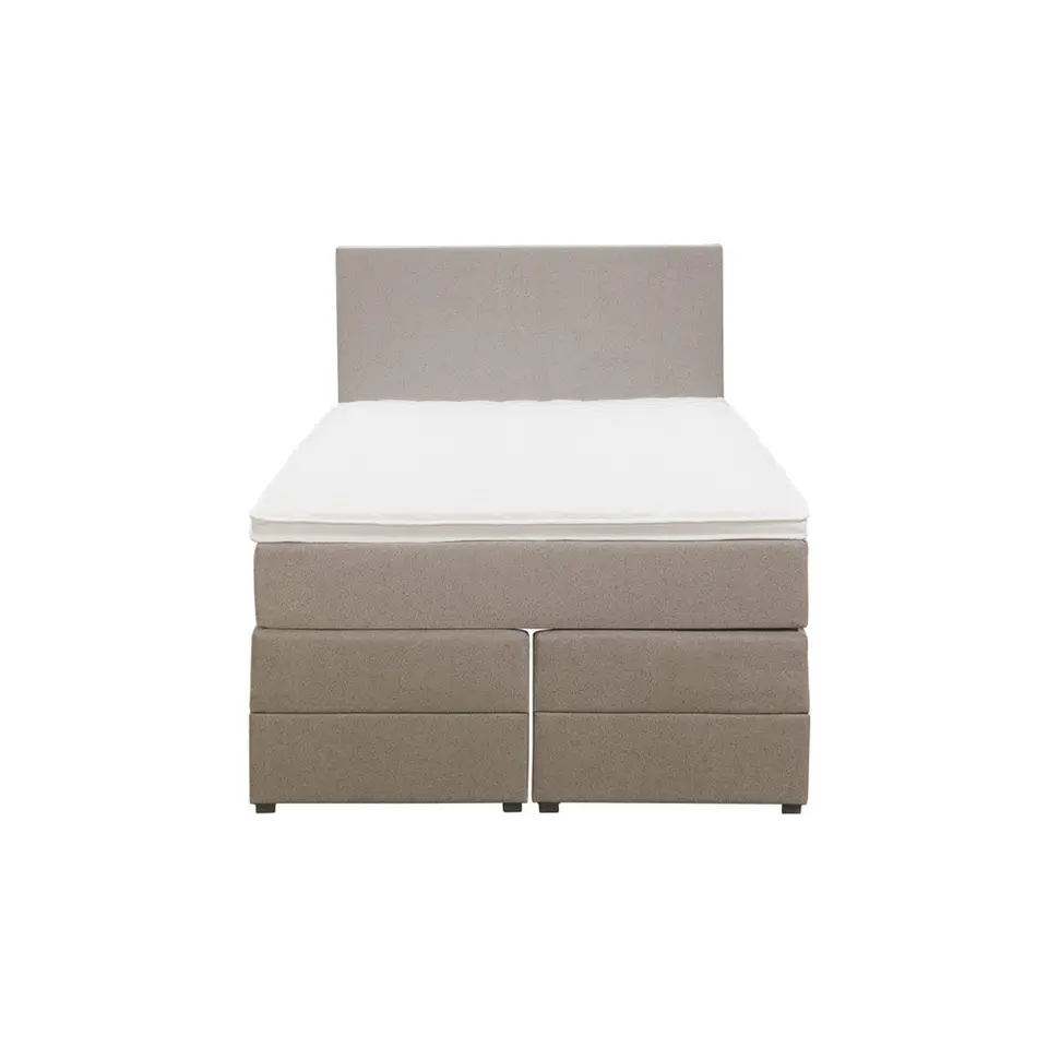 Boxspring met opbergruimte Liv egaal - beige - 120x200 cm