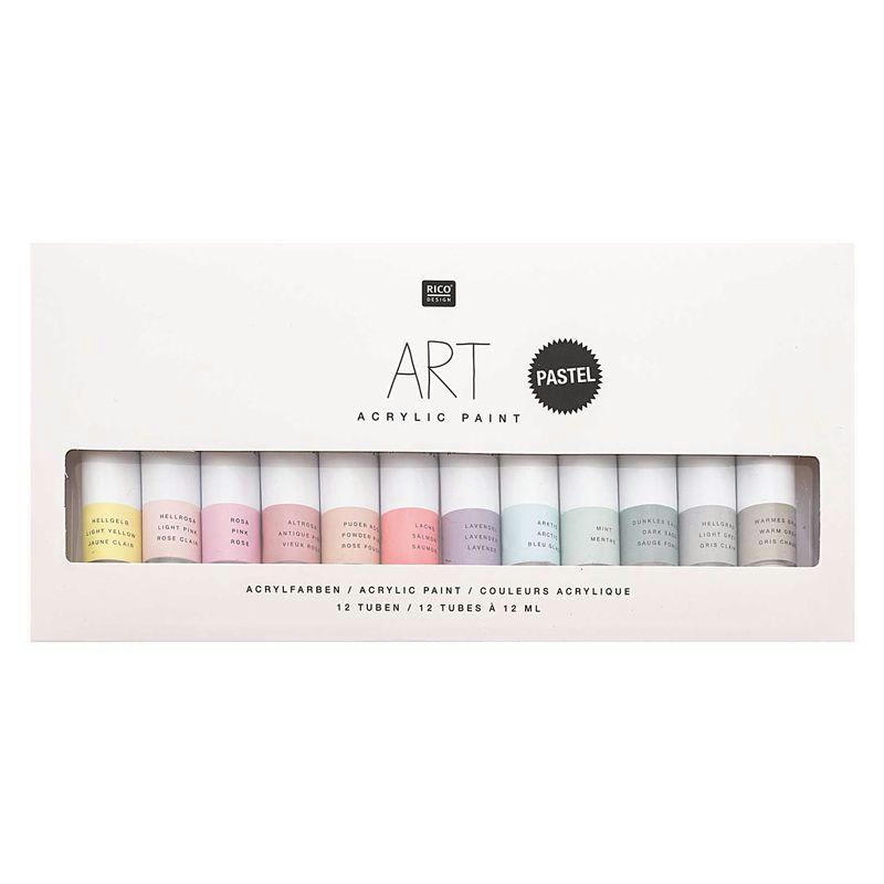 PASTEL - Set peinture acrylique pastel 12x12ml