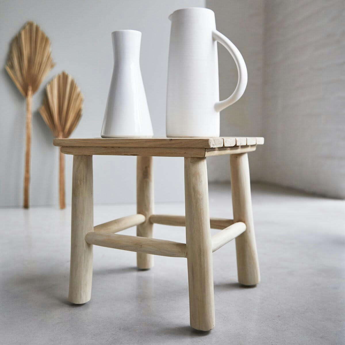 KILIM - Bout de canapé en teck massif