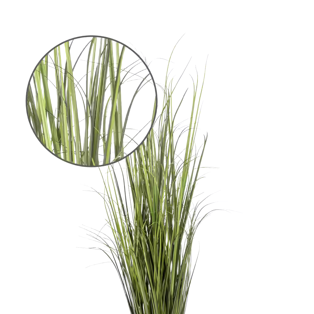 Naturae Indoor/Outdoor Grass in Black Plastic Pot, 47-in