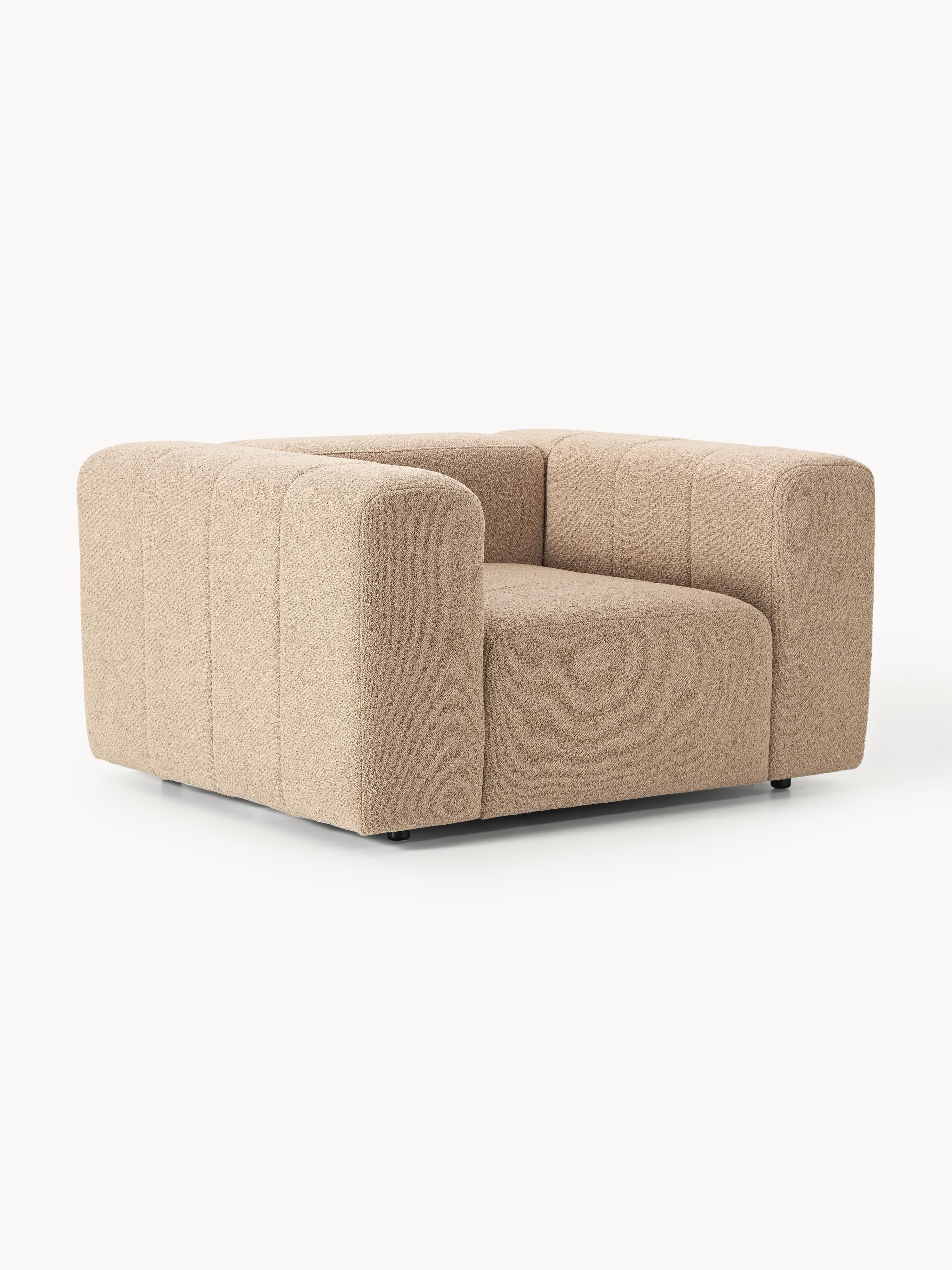 Bouclé-Loungesessel Lena