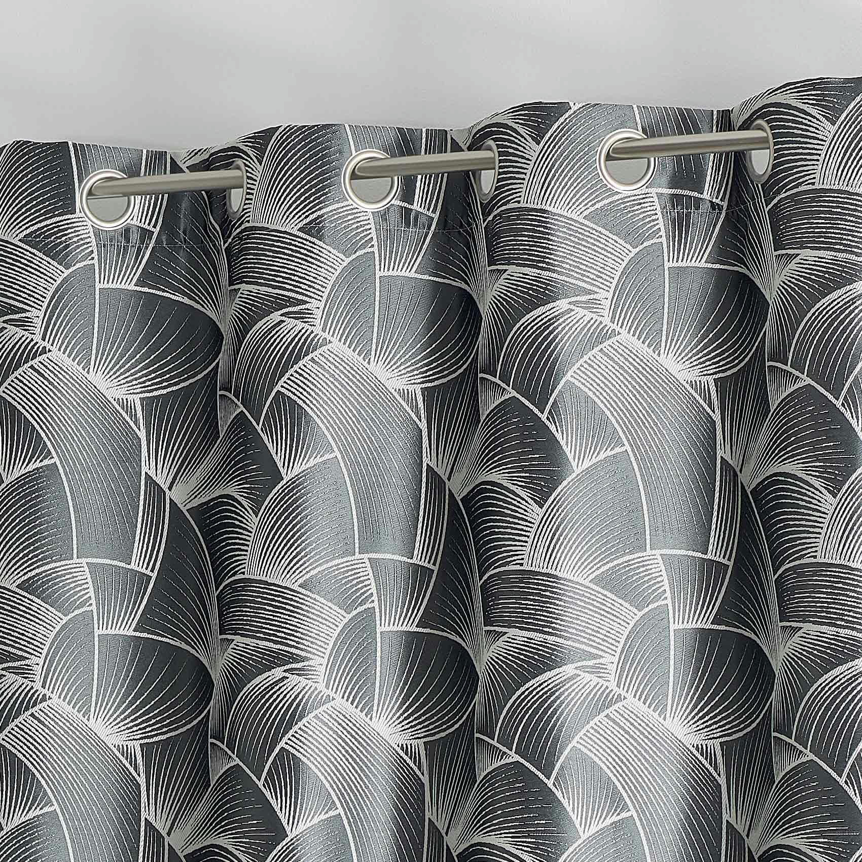 - Rideau d'ameublement à jacquard japonisant