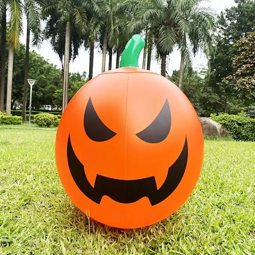 NNETM Remote Glow: Illuminated Inflatable Pumpkin