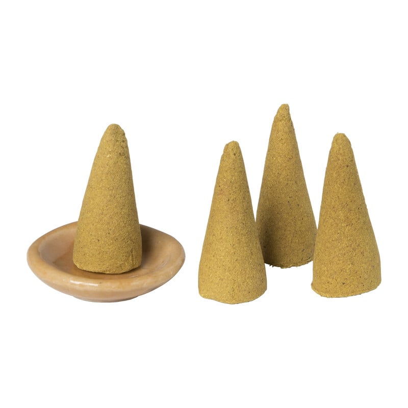Wierook set- sandelwood - kegels met schaaltje