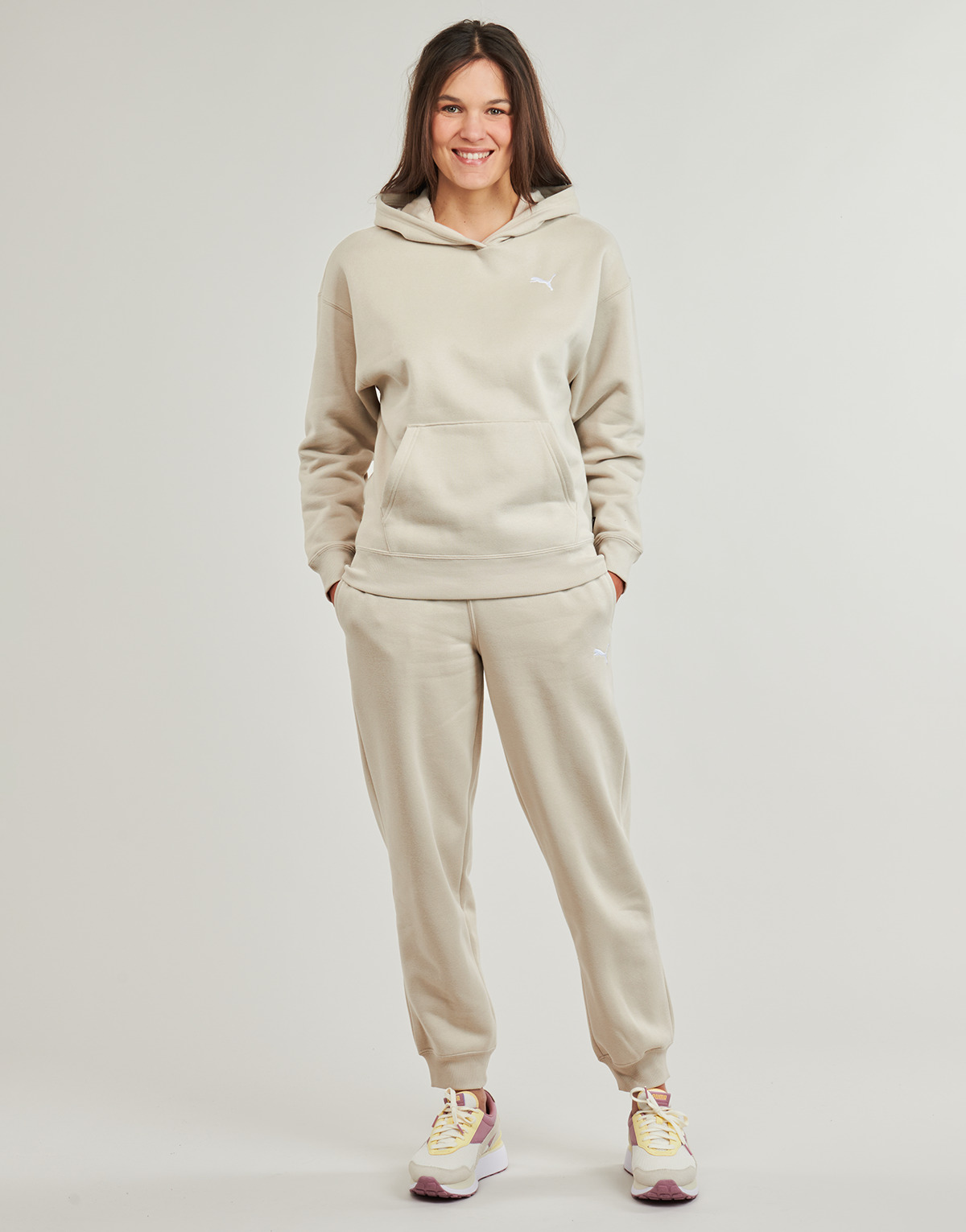 Puma - LOUNGWEAR SUIT FL - Beige