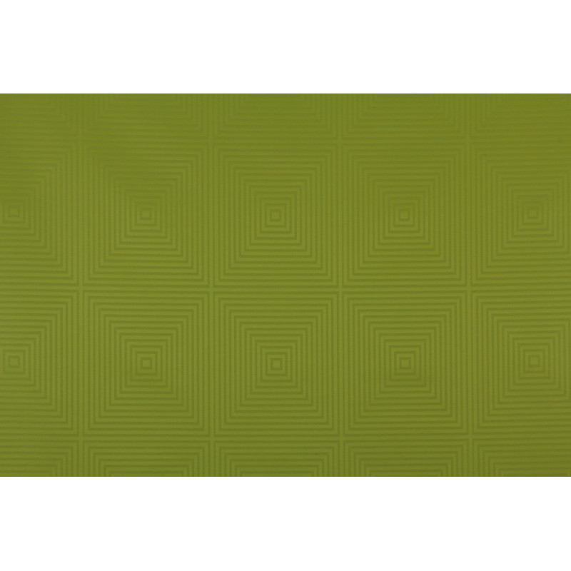 Nappe tissée jacquard Plus Lima verte 140 cm au mètre Q-TEX