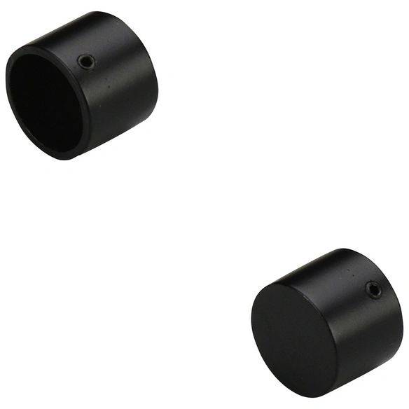 Endstück, Blues, Kappe, 20 mm, 2 Stück, Schwarz
