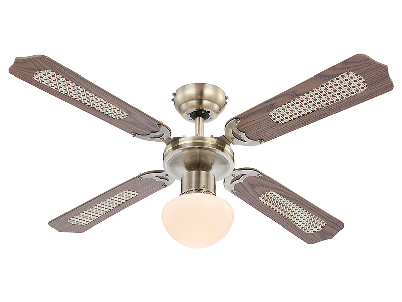 Lampa sufitowe/wentylator Champion brązowa