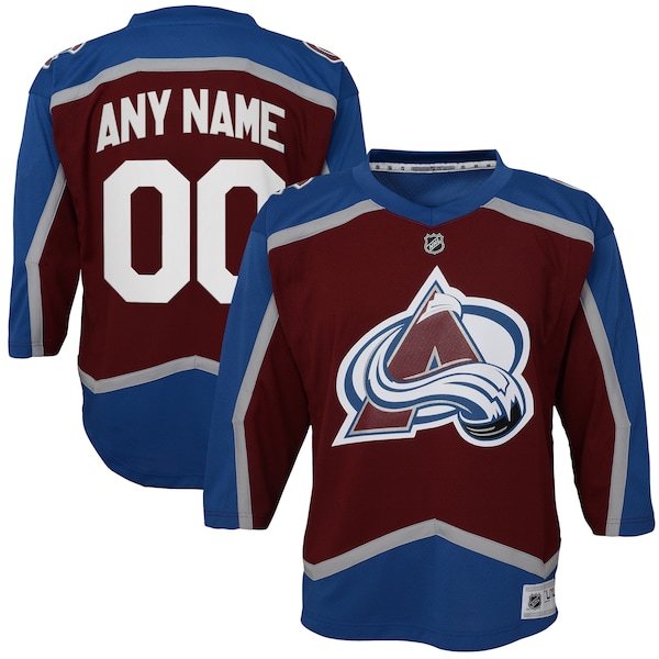 Colorado Avalanche Youth Home Custom Replica Jersey - Burgundy