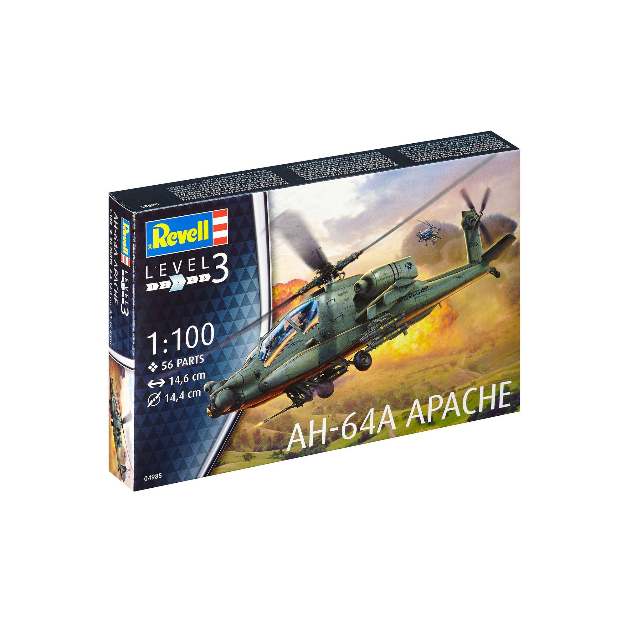 Revell AH-64A Apache Model Kit 1:100