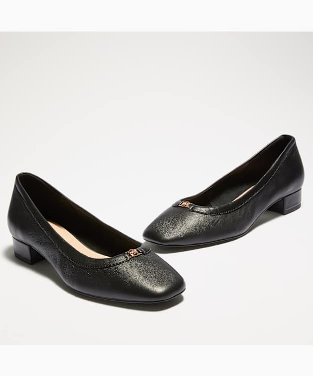 Approve Black - Leather Ballet Flats