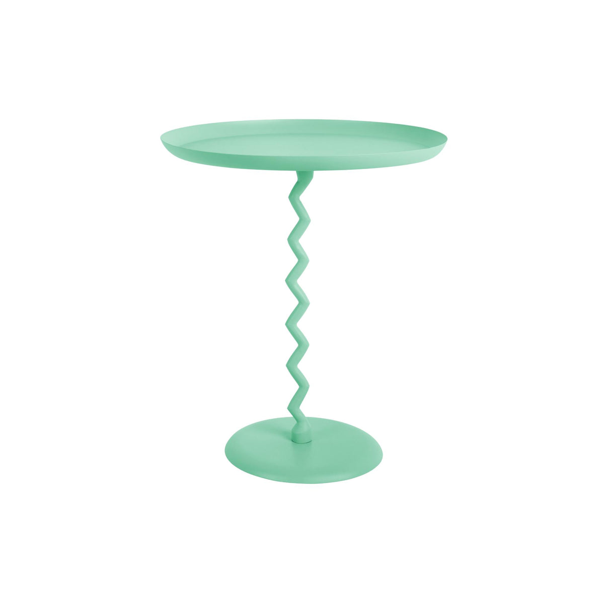 Leitmotiv bijzettafel Zig Zag - blauw - Ø44cm