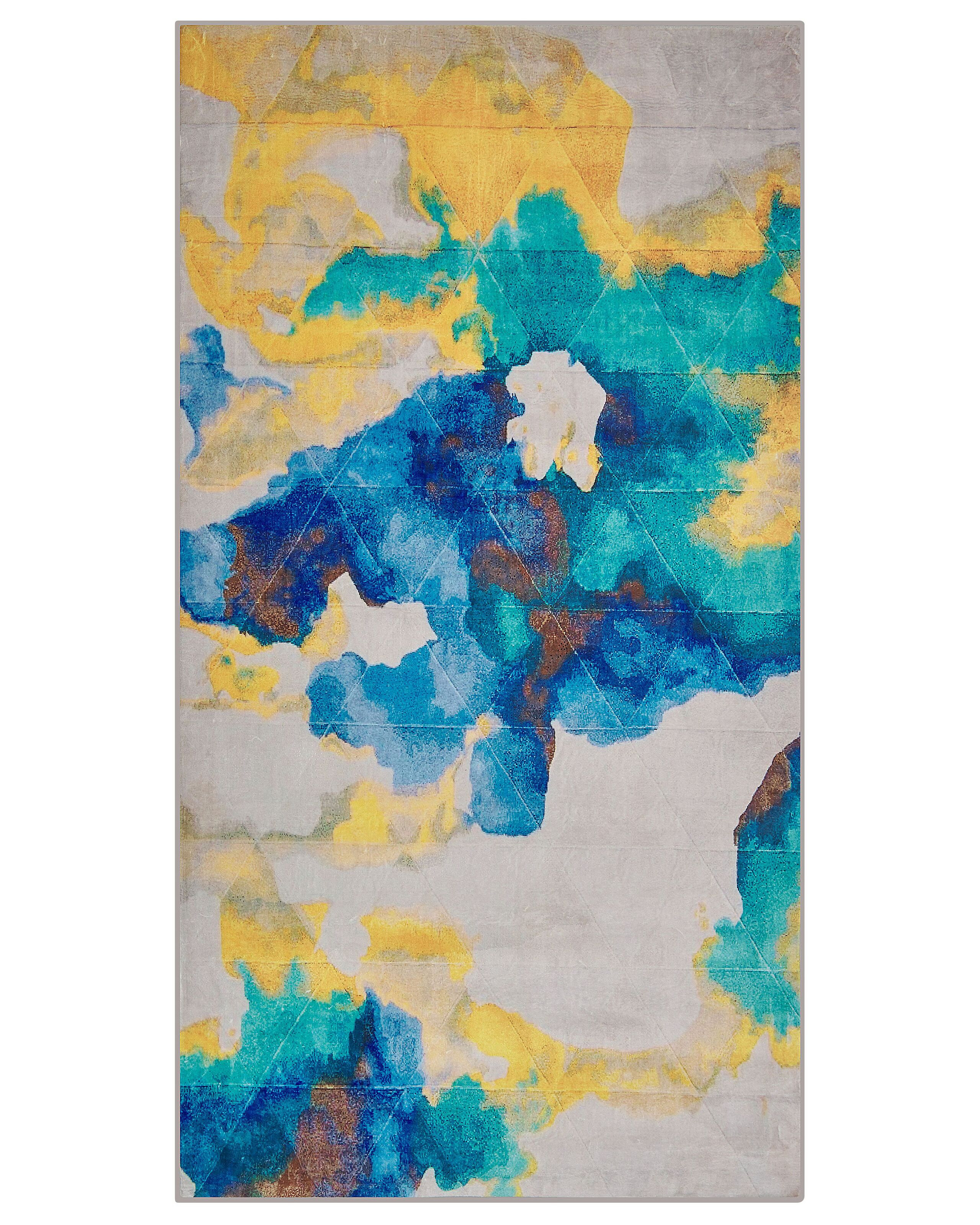 Dywan 80 x 150 cm abstrakcja kolorowy