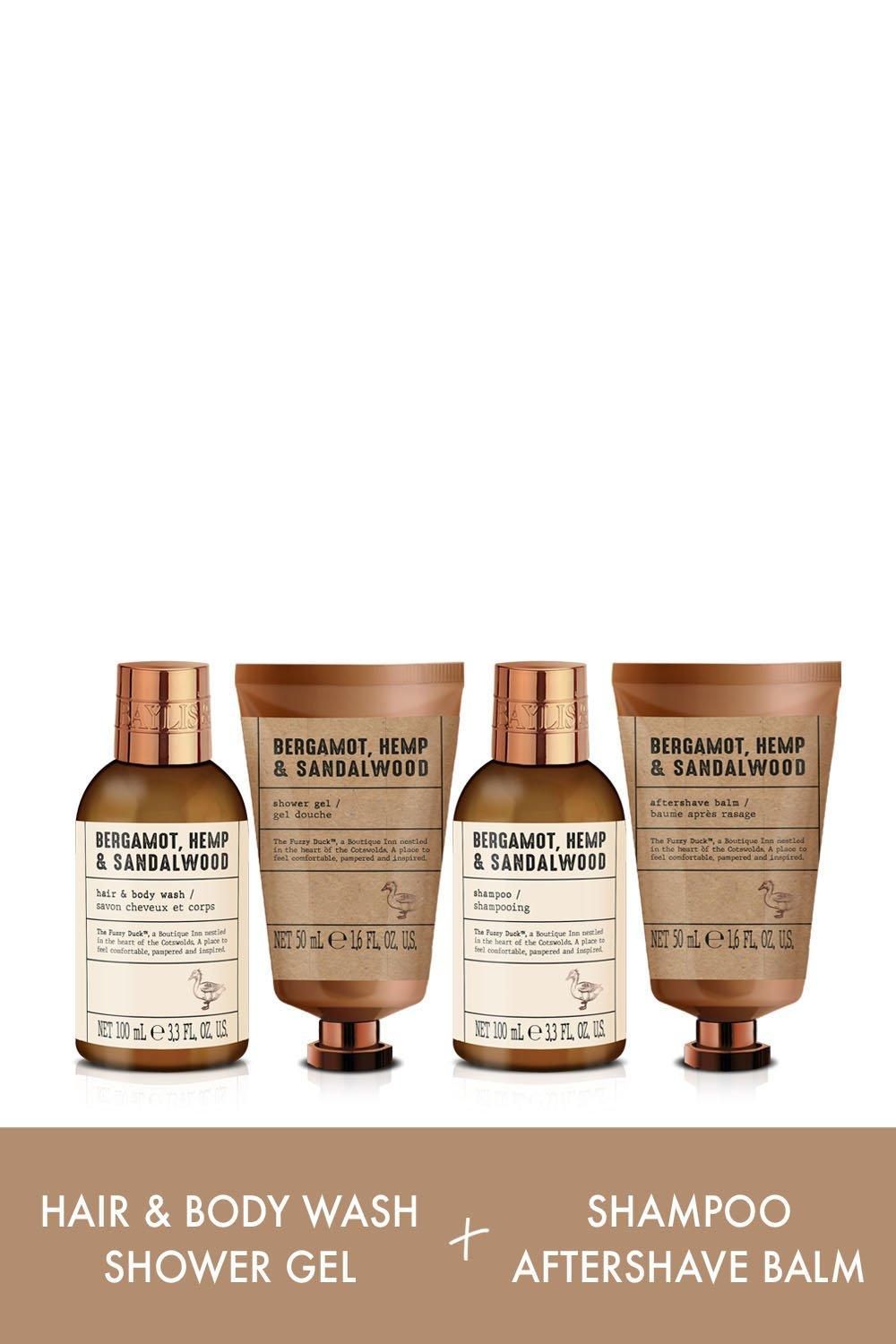 Baylis & Harding The Fuzzy Duck Bergamot, Hemp & Sandalwood Men's Luxury Wash Bag Gift Set