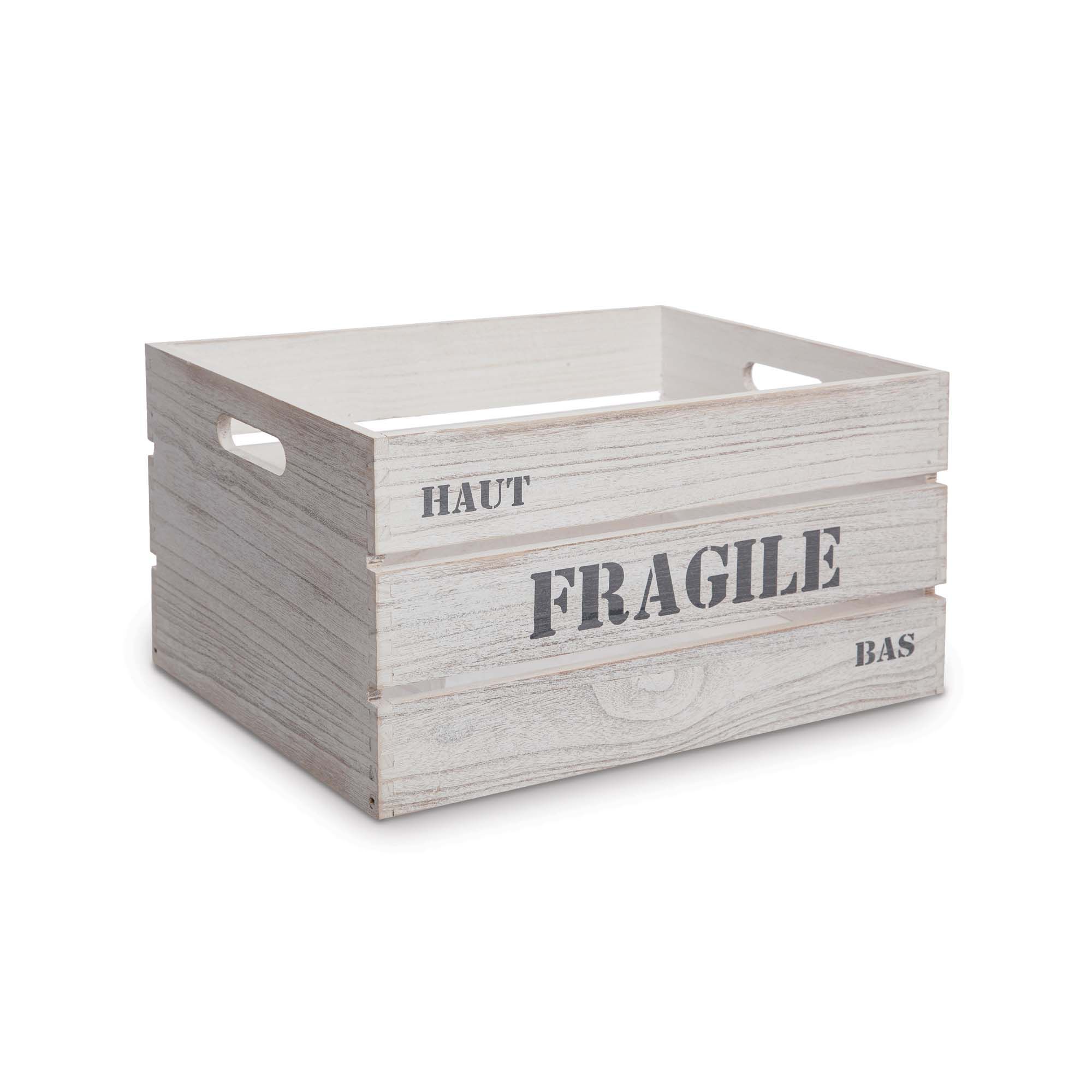 Caixa de madeira FRAGILE 25x15x12cm
