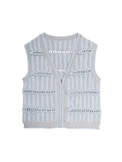 Rope-detail Knitted Vest - 25WDJ278U