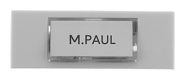 Bouton de sonnette filaire avec étiquette porte-nom - Otio