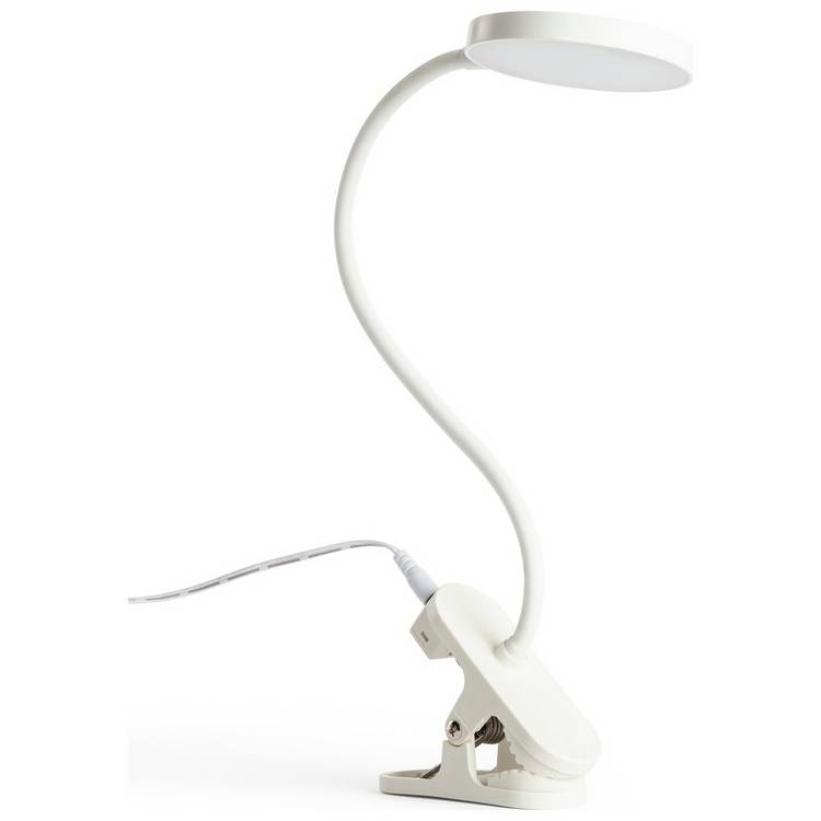 Habitat Mopsa Clip Lamp - White