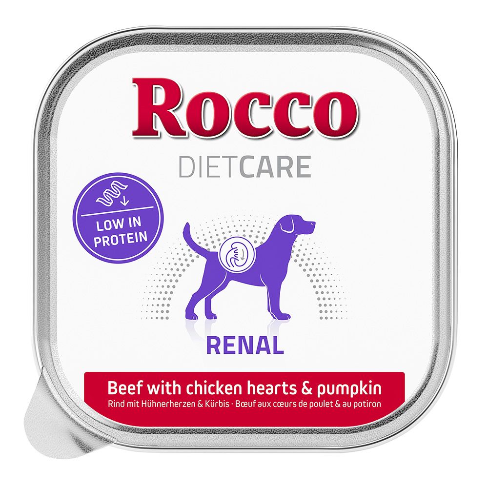 Rocco Diet Care Renal - Beef with Chicken Hearts & Pumpkin 10 x 150g