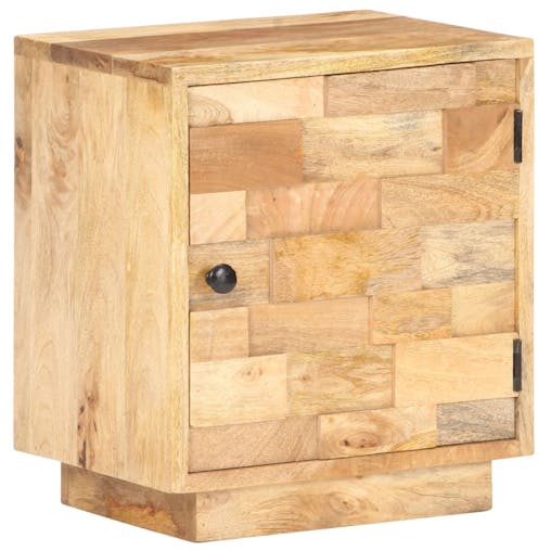 NNEVL Bedside Cabinet 40x30x45 cm Solid Mango Wood