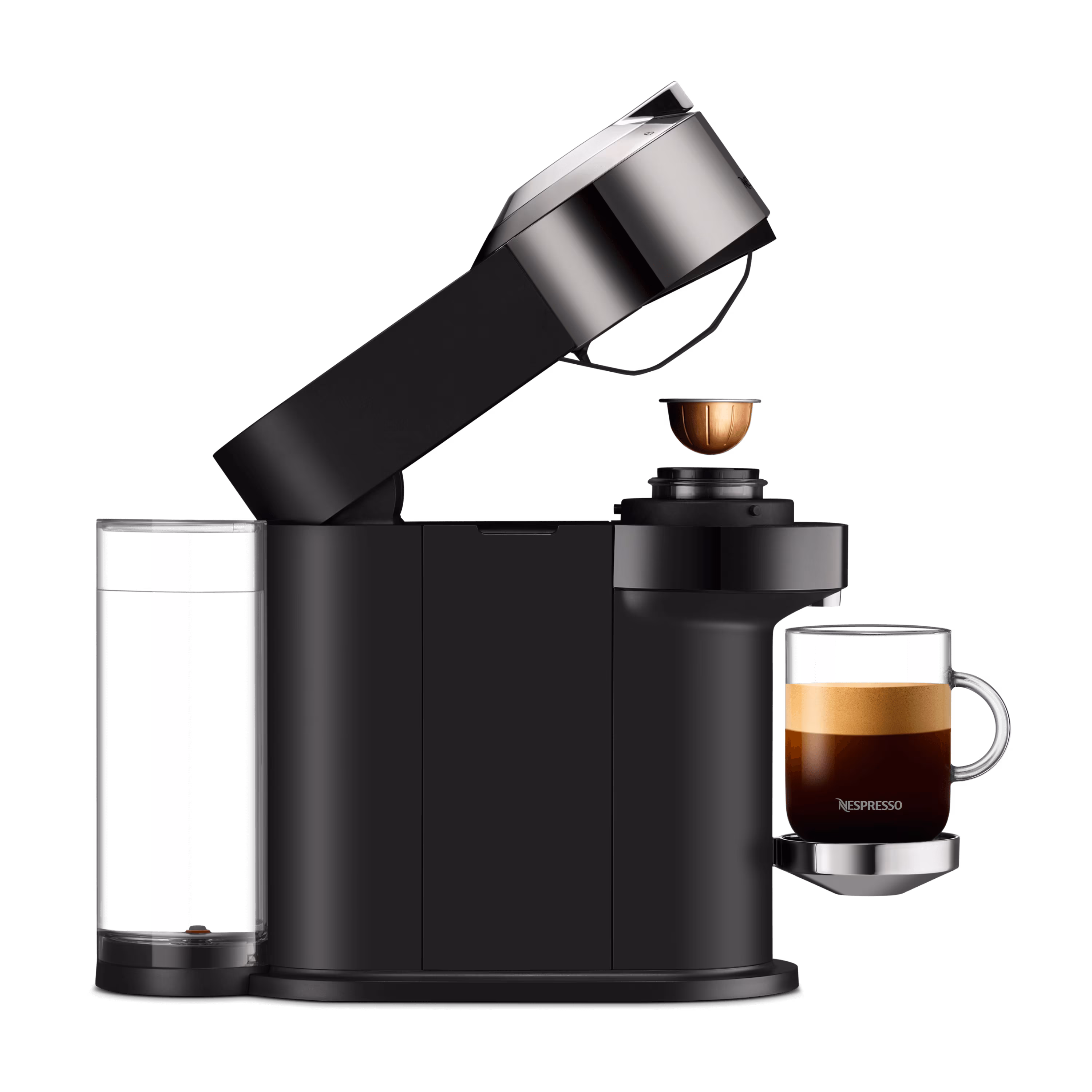VERTUO Next Deluxe Dark Chrome - Coffee Machine - Nespresso
