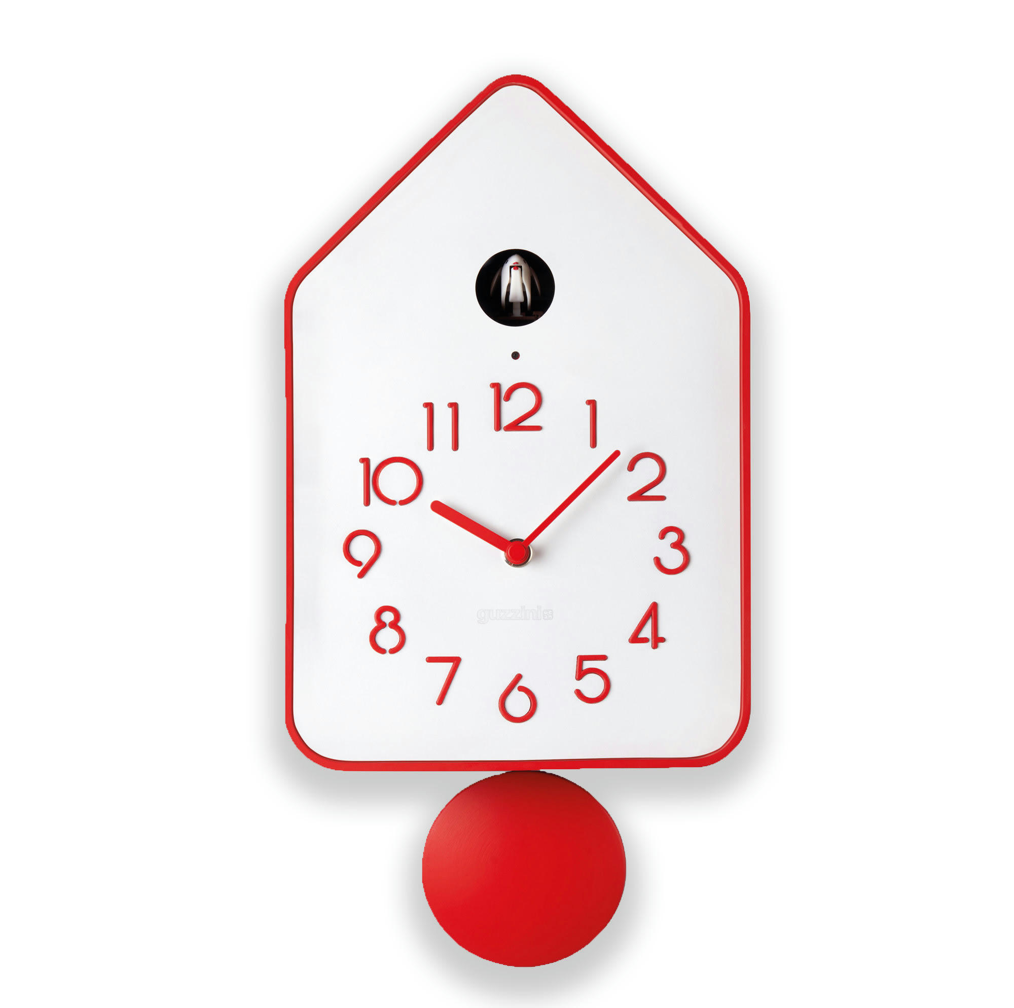 HOME - Horloge à coucou blanche avec pendule amovible