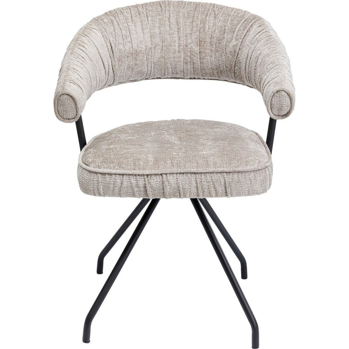 Kare Design Draaistoel met armleuningen Arabella grijs