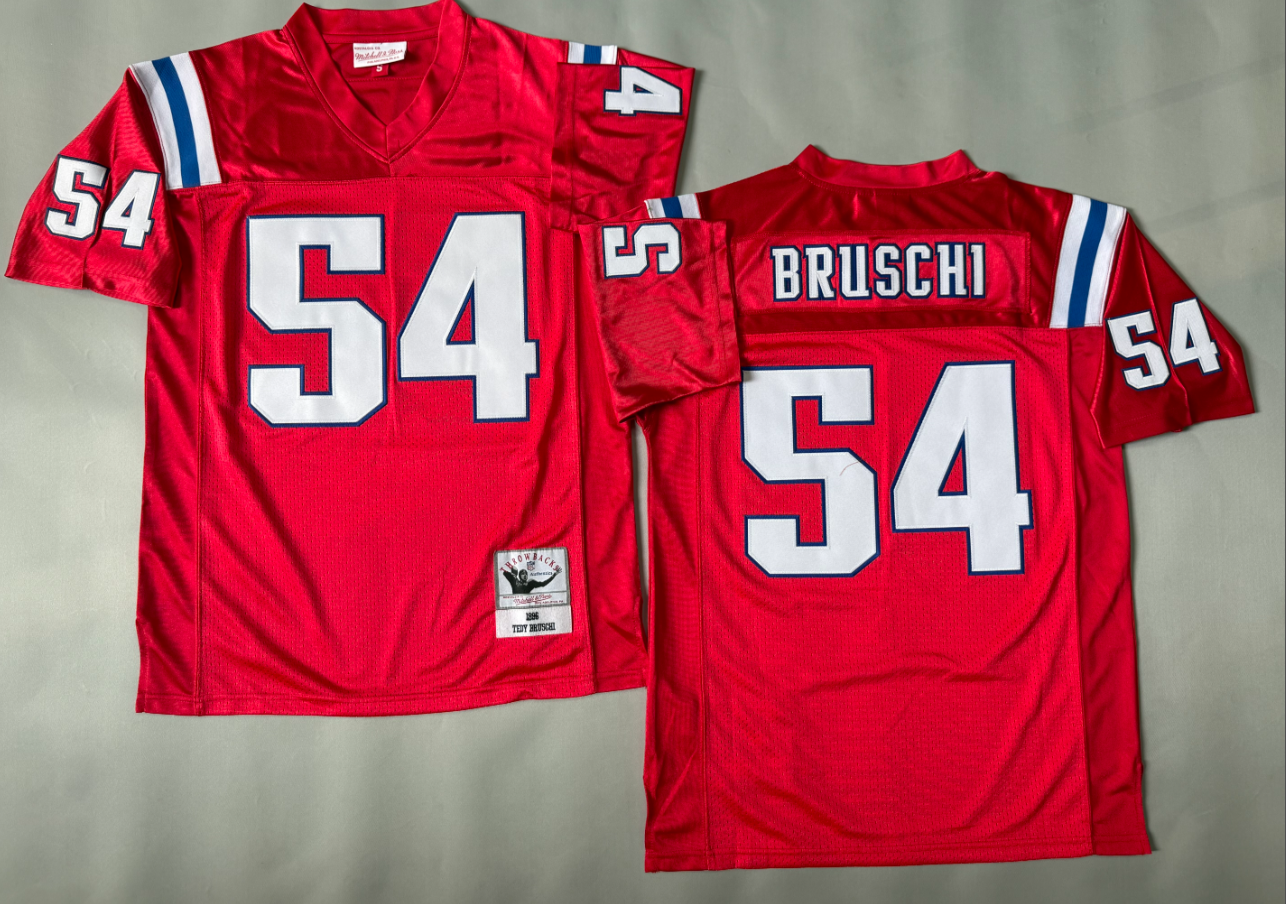 Tedy Bruschi New England Patriots Authentic Throwback Retired Player Jersey