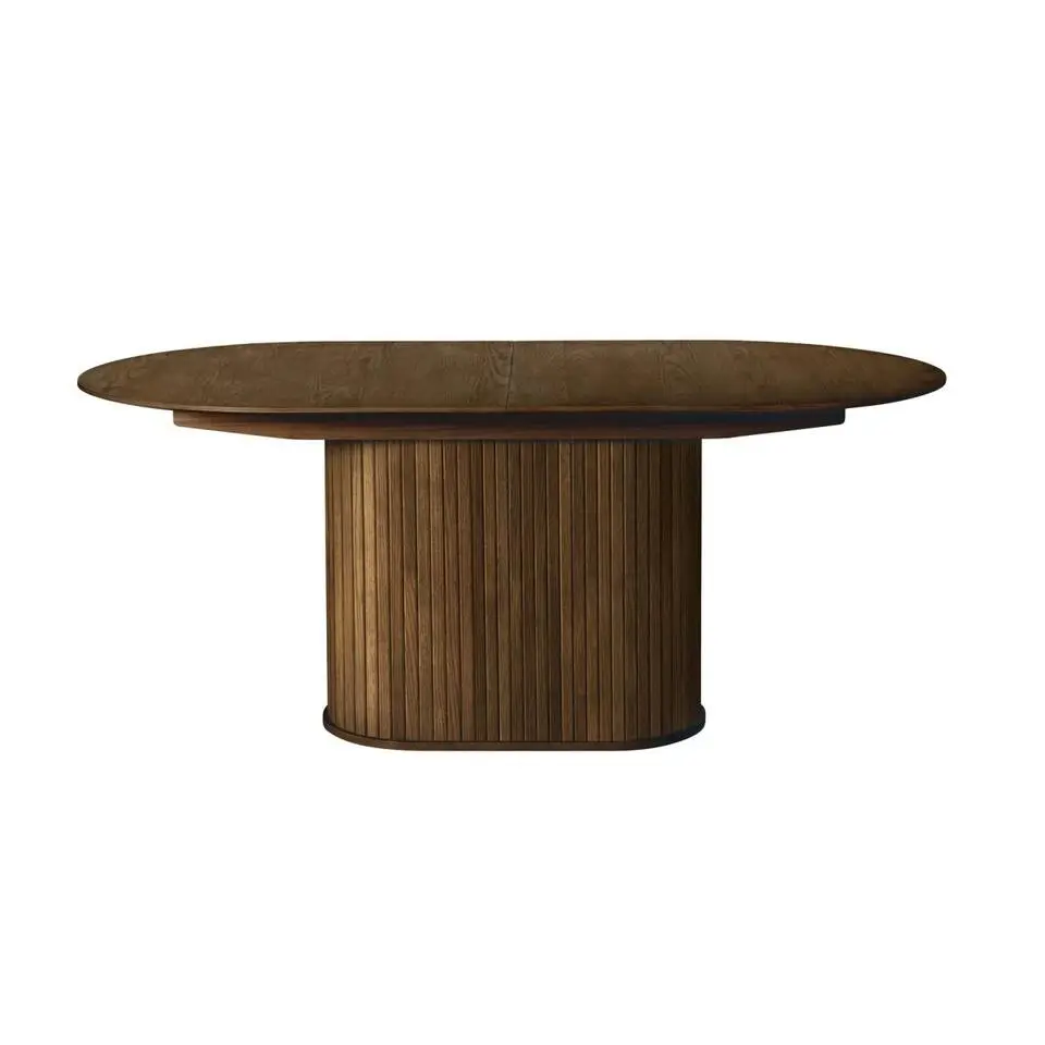 Nordic Home - Amie uitschuifbare eettafel 95x180-230 cm ovaal - bruin