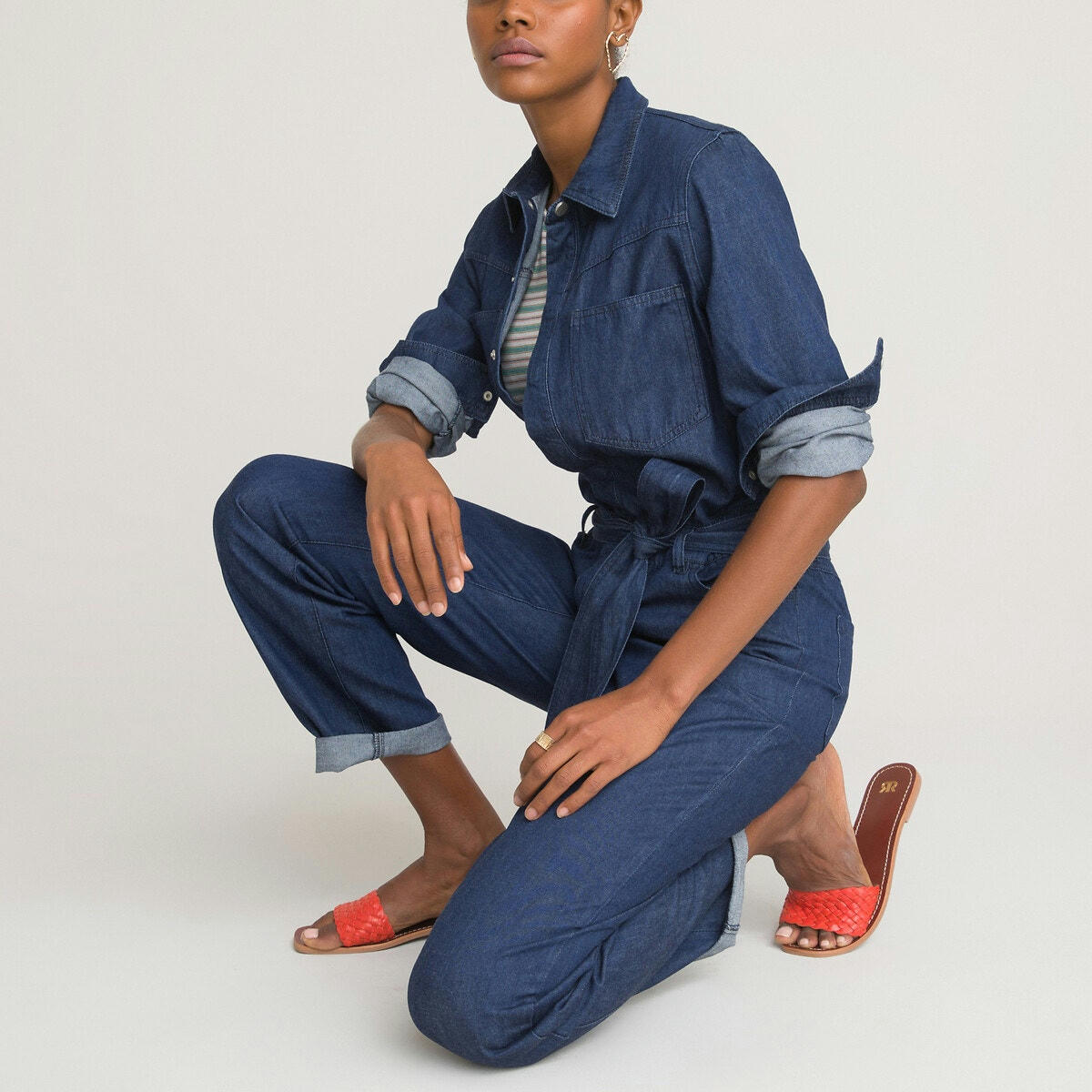 Combinaison-pantalon en denim