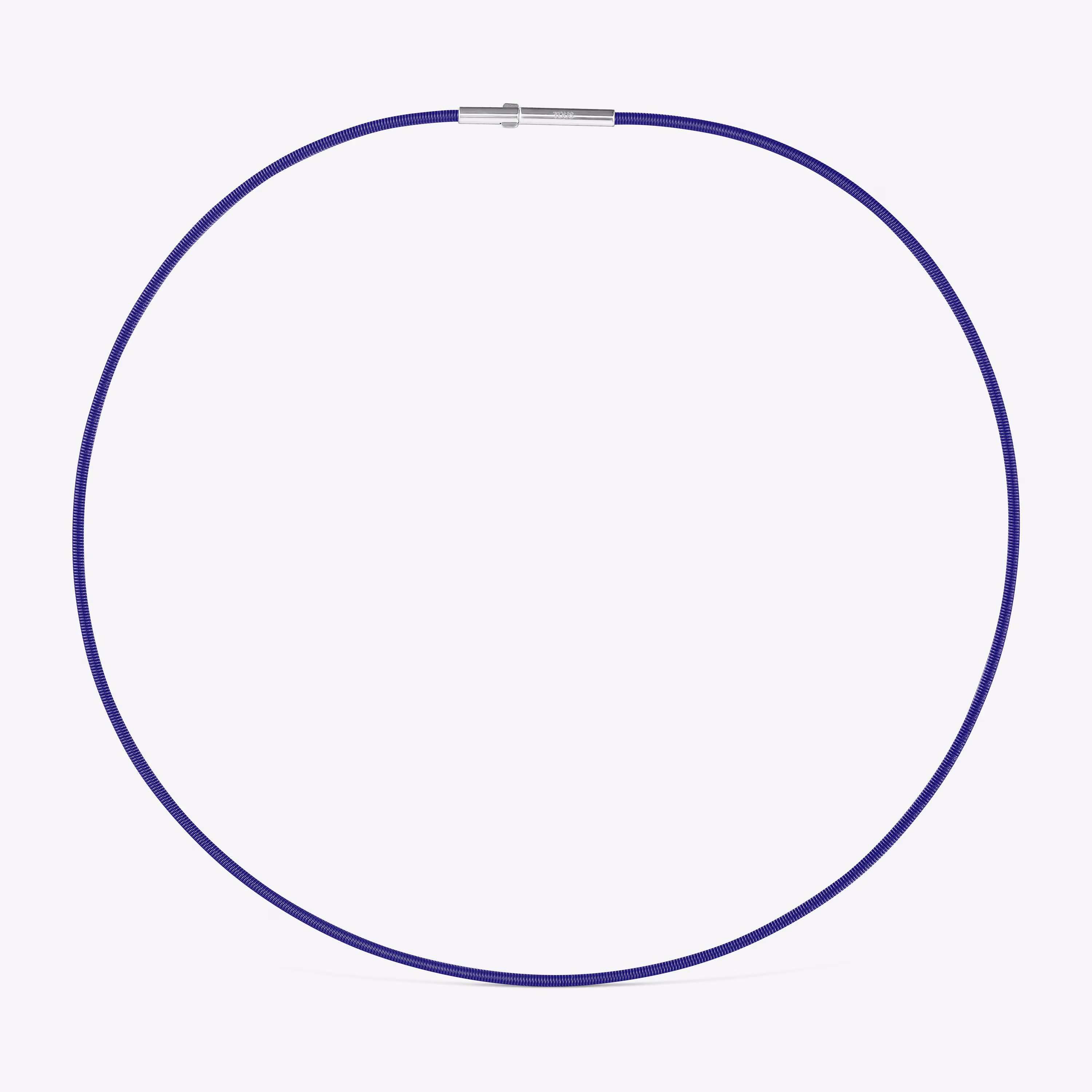 Collar de acero IP lila 2 mm Mesh Tube