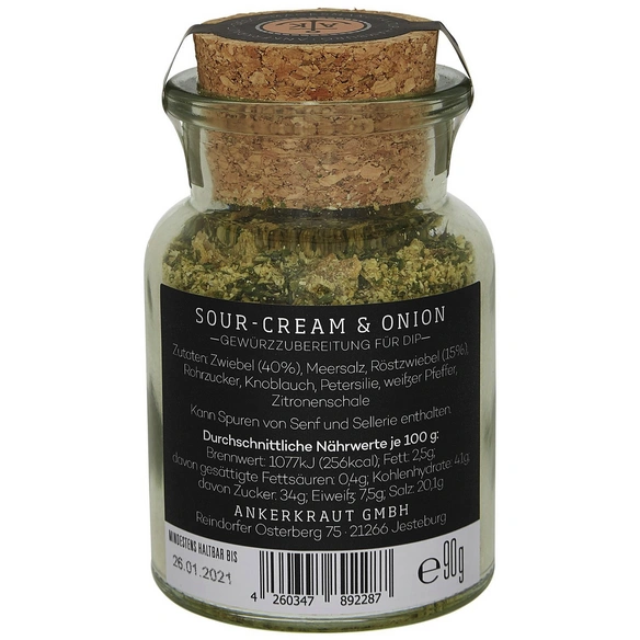 Grillgewürz, Sour-Cream & Onion, 90 g