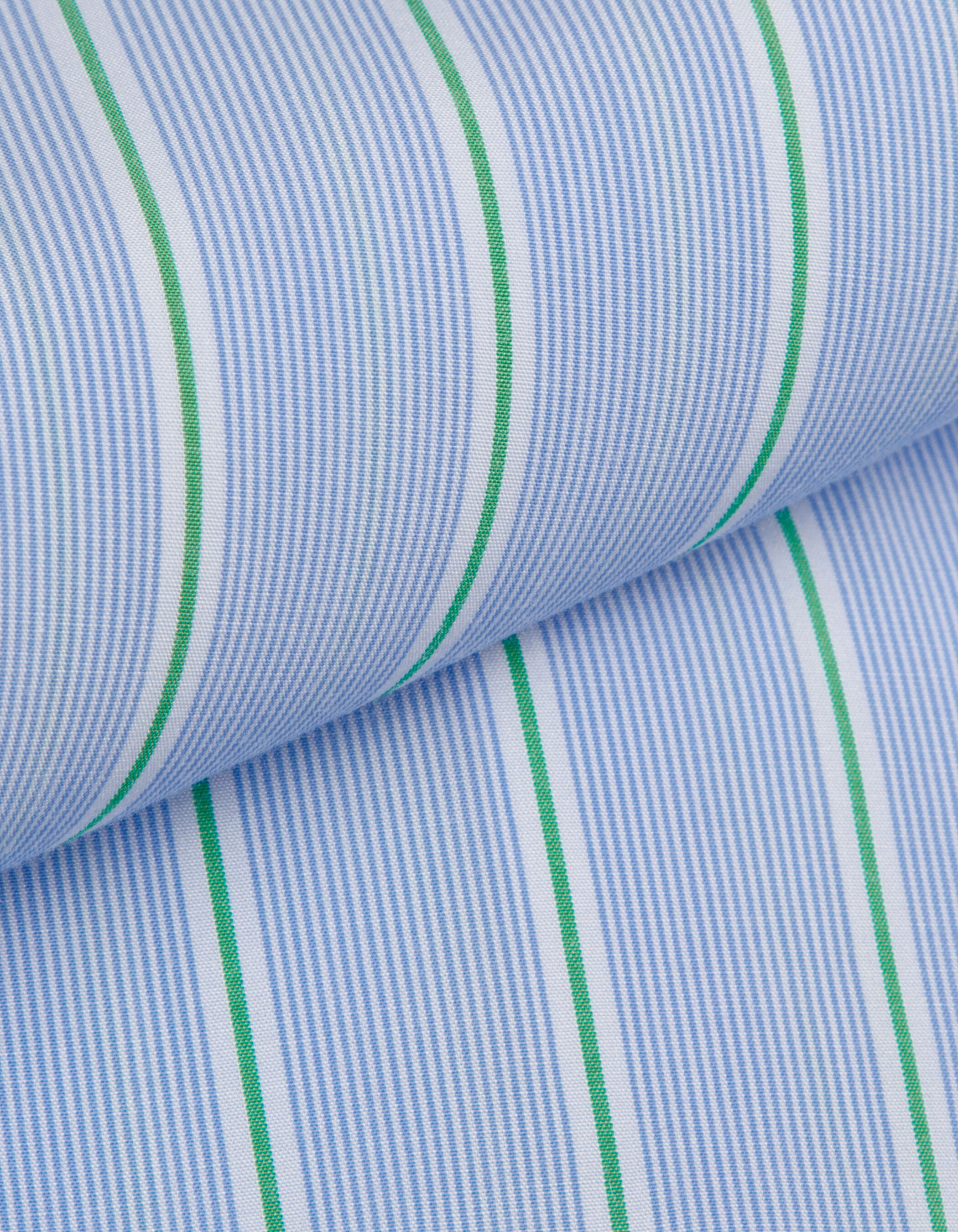 Chemise regular bleue Lyocell® motif rayures Homme